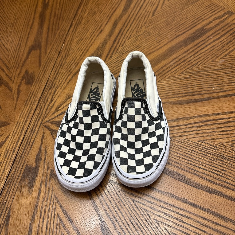 Black and White Checkerboard Vans
